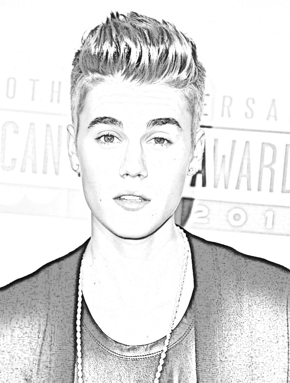 Coloring pages images justin bieber coloring pages