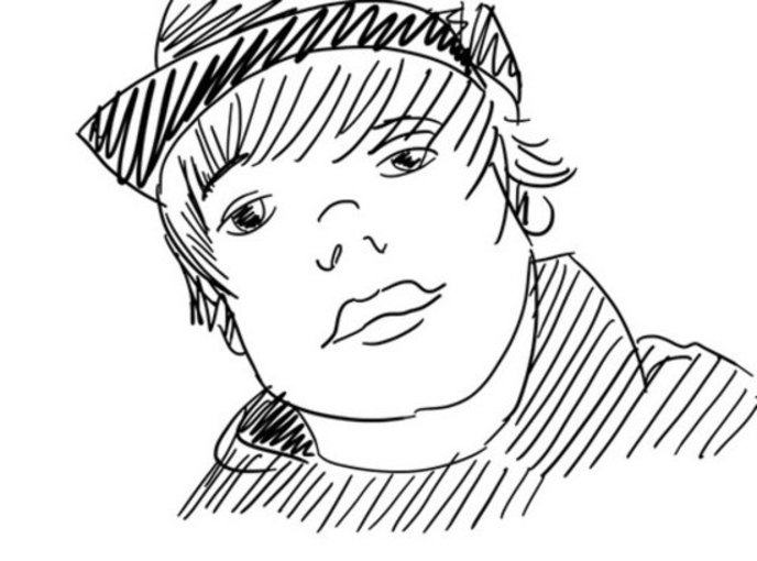 Coloring page justin bieber celebrities â printable coloring pages