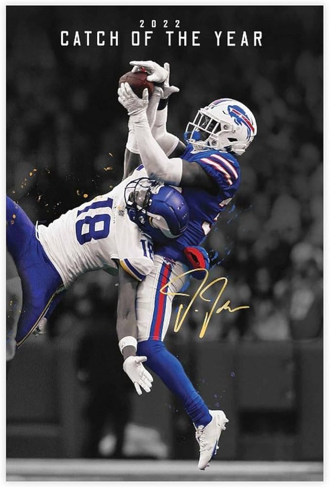Justin jefferson poster canvas poster bedroom decor sports landscape office room decor gift unframe unframexinchxcm posters prints