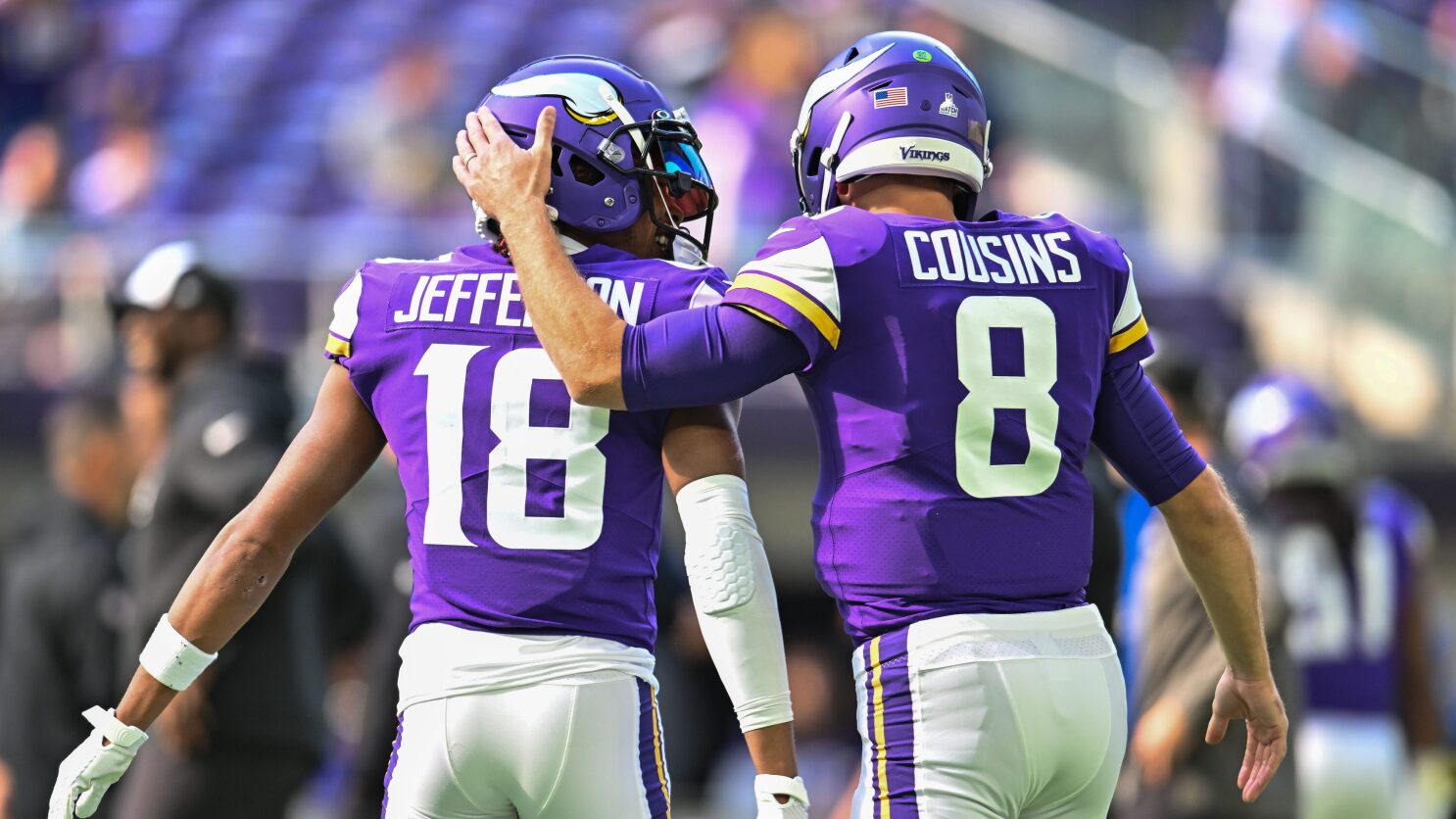 Justin jefferson on kirk cousins everyone wants to make jokes were definitely standing behind him