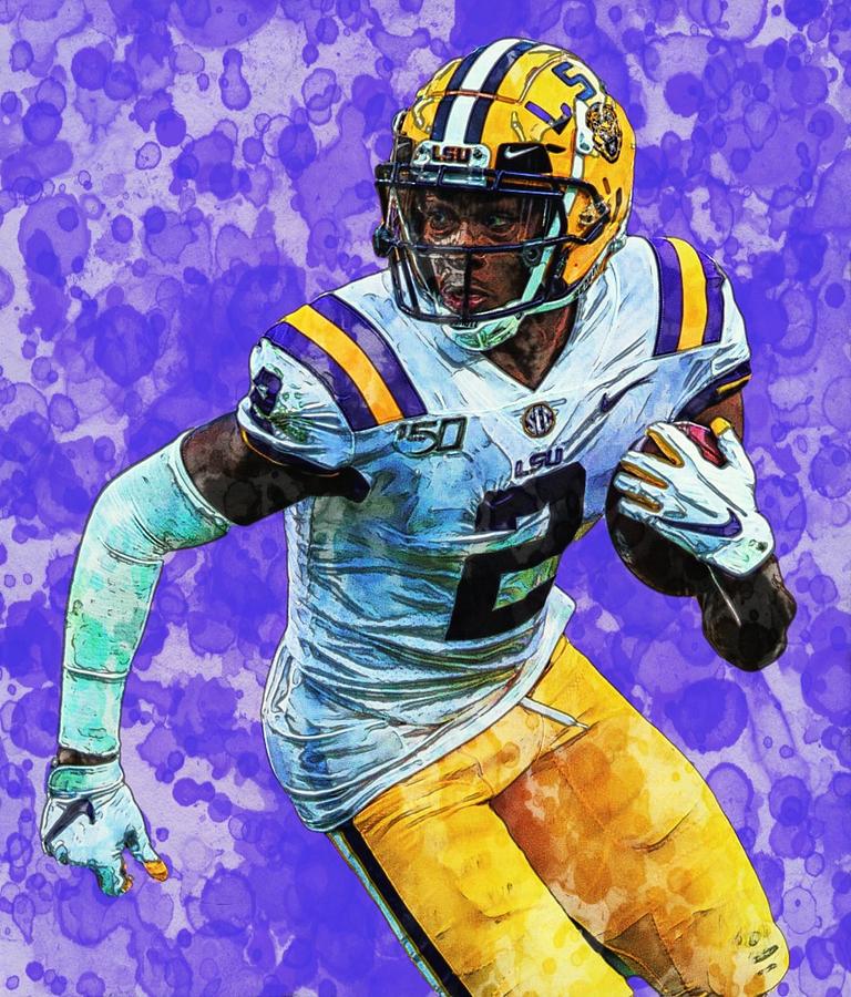 Justin jefferson vikings wr digital art by bob smerecki