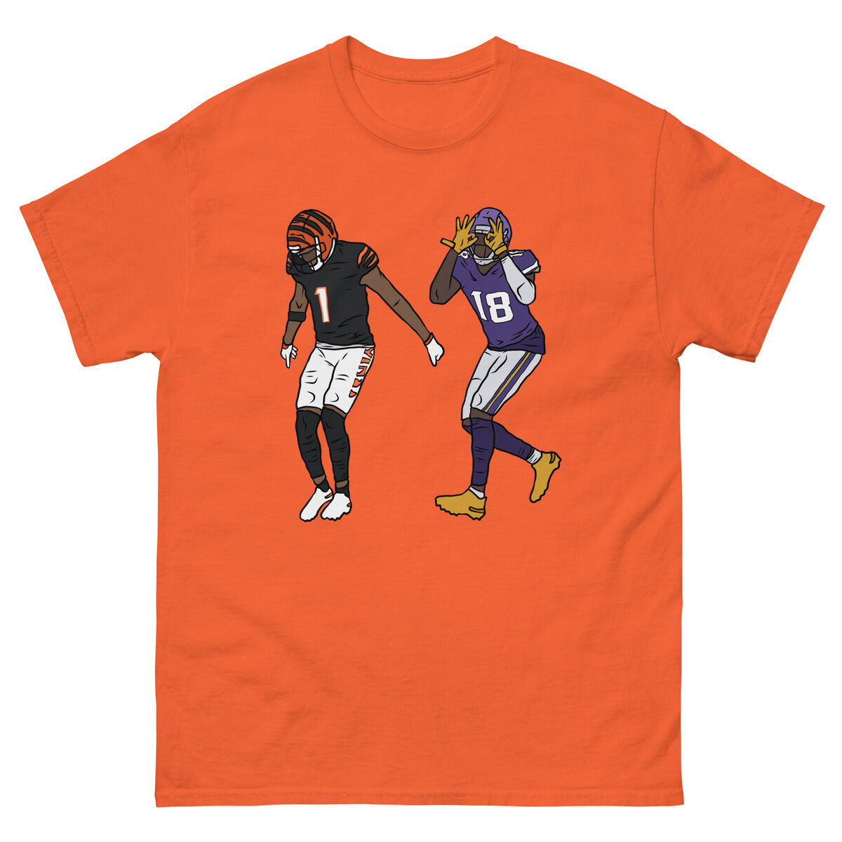 Jamarr chase and justin jefferson griddy t