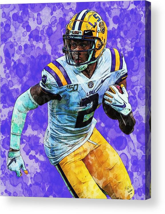 Justin jefferson vikings wr acrylic print by bob smerecki