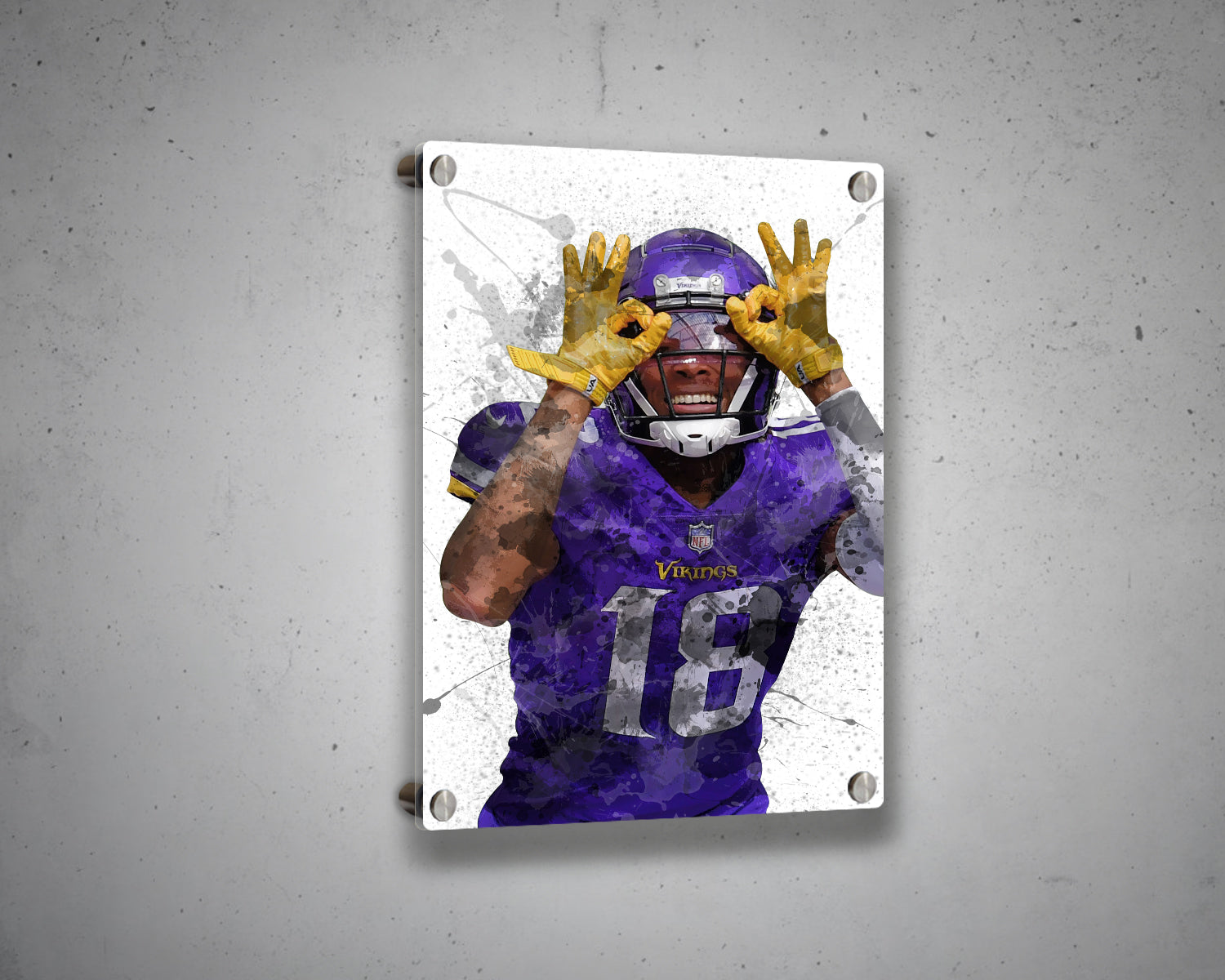 Justin jefferson canvas wall art â my idea sports canvas