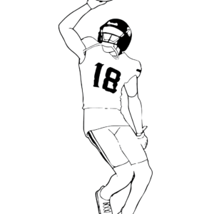 Justin jefferson coloring pages printable for free download