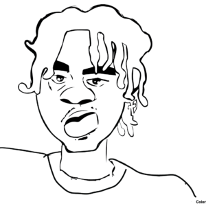 Justin jefferson coloring pages printable for free download