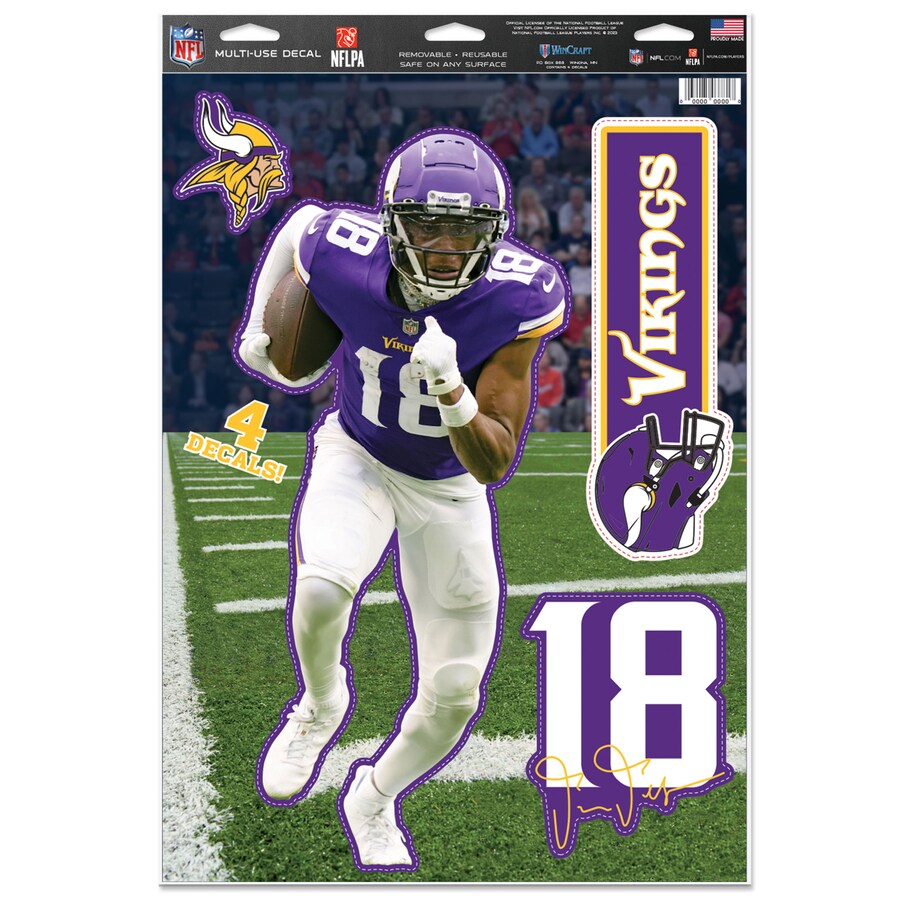 Minnesota vikings justin jefferson wincraft x multi