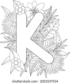 Letter k coloring page images stock photos d objects vectors