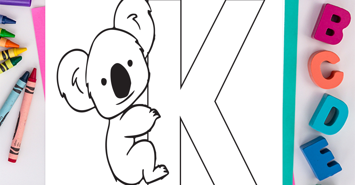 Letter k coloring page free alphabet coloring page kids activities blog