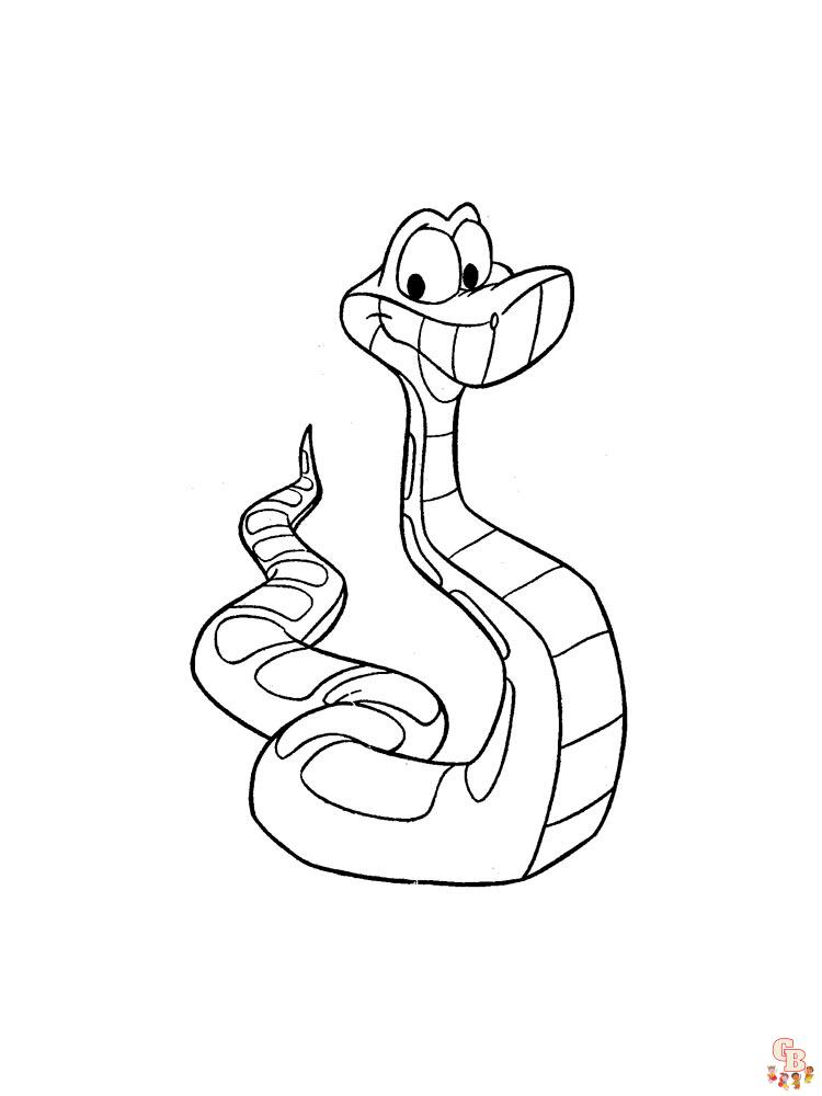 Snake coloring pages for kids