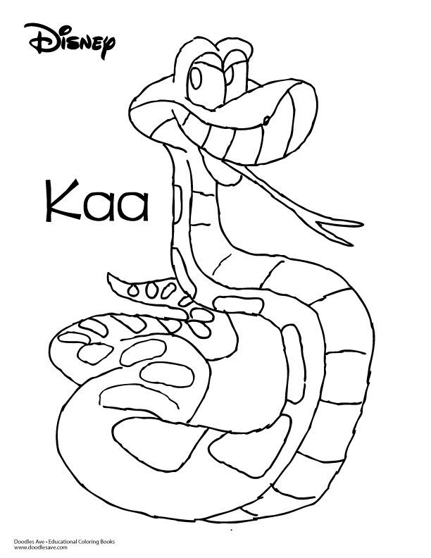 Jungle book coloring sheet