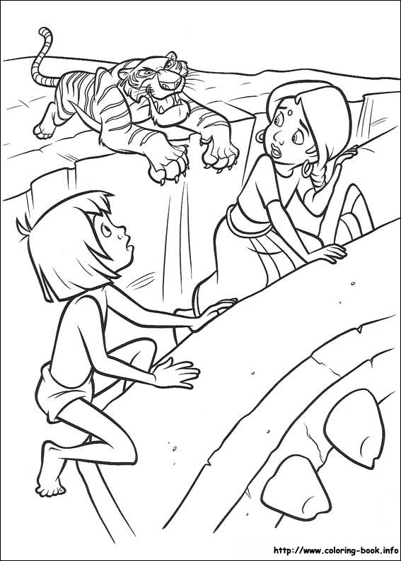 Jungle book coloring picture