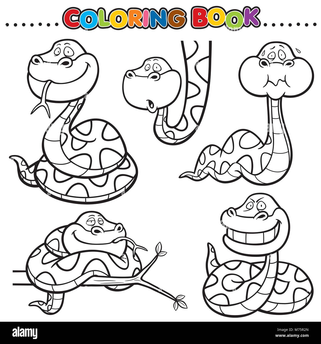 Cartoon coloring book