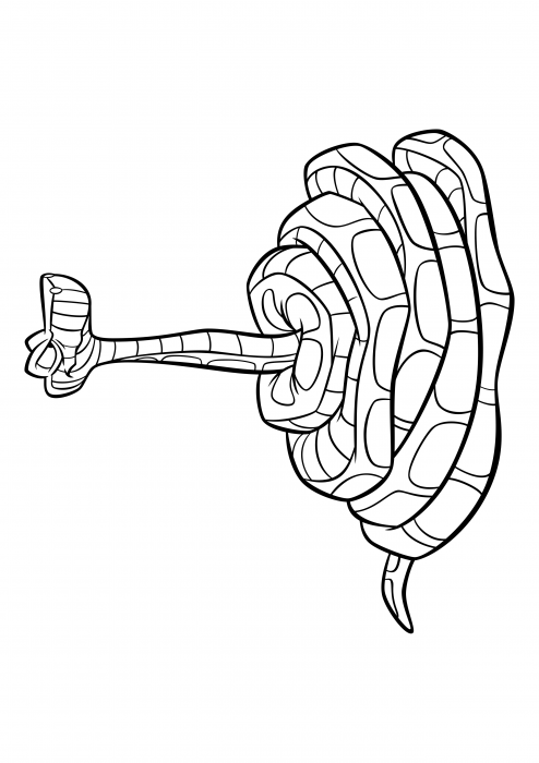 Kaa coloring pages the jungle book coloring pages