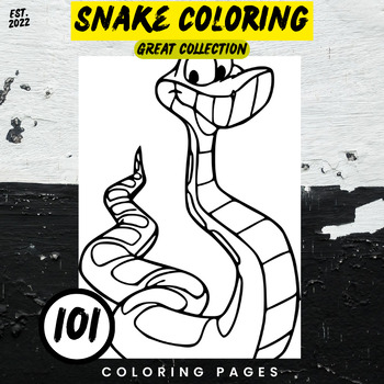 Snake coloring pages â big collection by english for kids abc tpt
