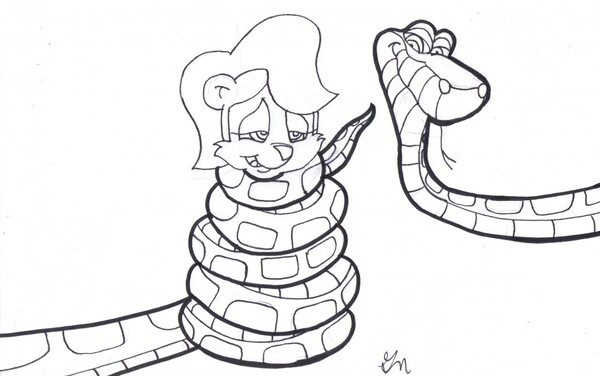 Kaa and fifi le fume inked by gnnnn
