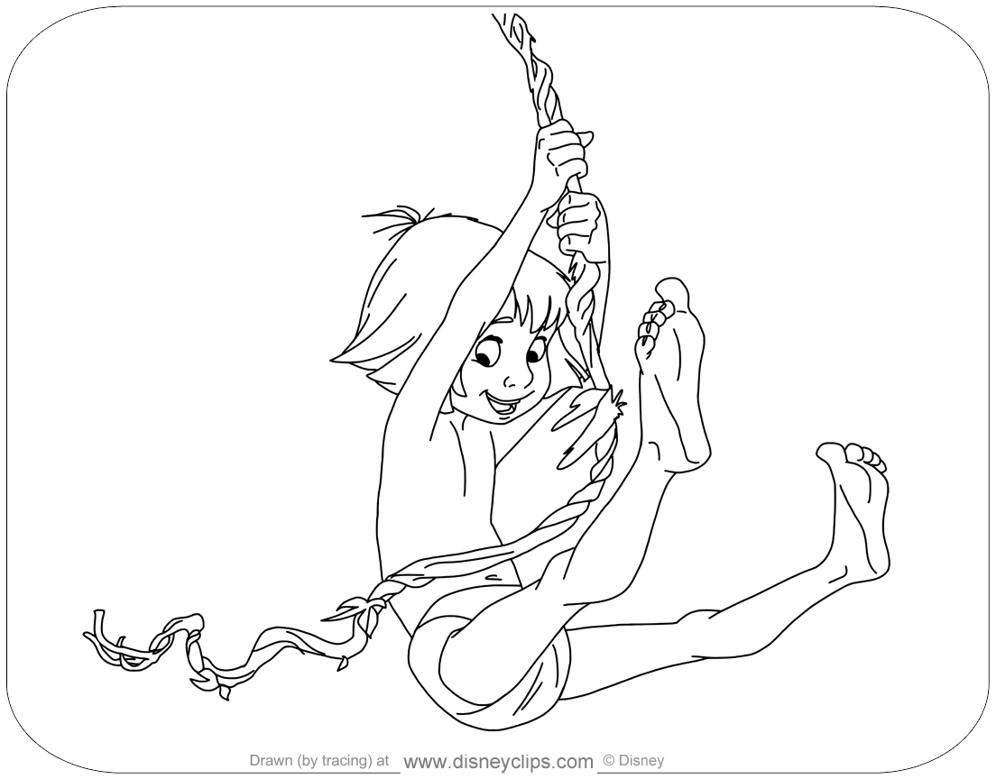 Disneys the jungle book coloring pages