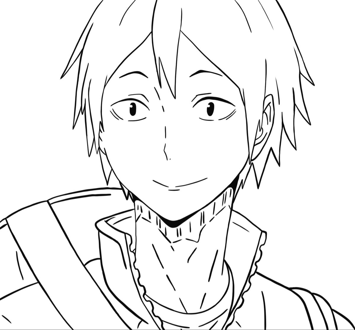 Yamaguchi coloring page anime drawings sketches anime drawing sketches art drawings sketches creative