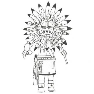 Hopi kachina lg â stamps galore