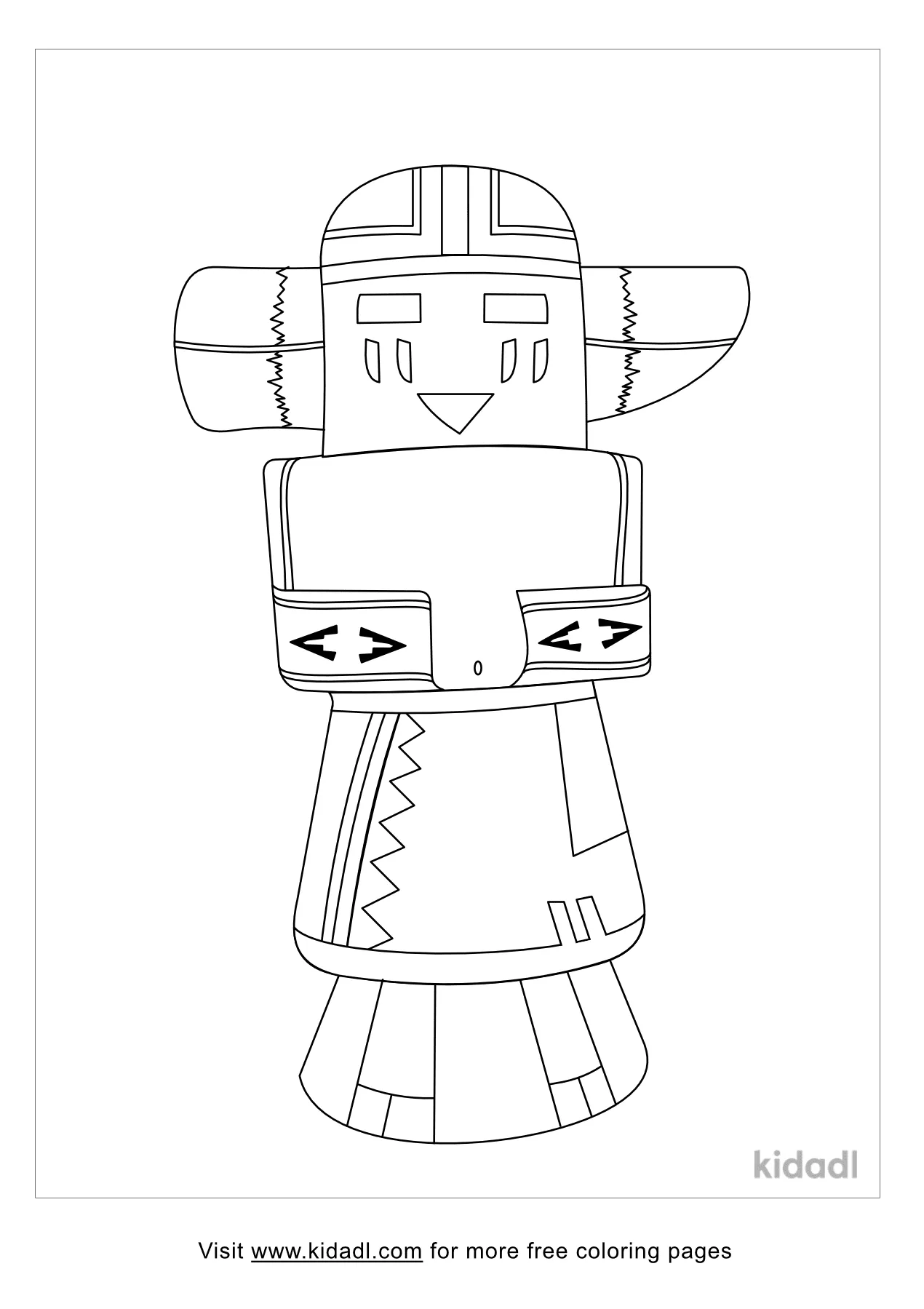 Free kachina dolls coloring page coloring page printables