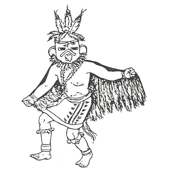 Hopi kachina dancer â stamps galore