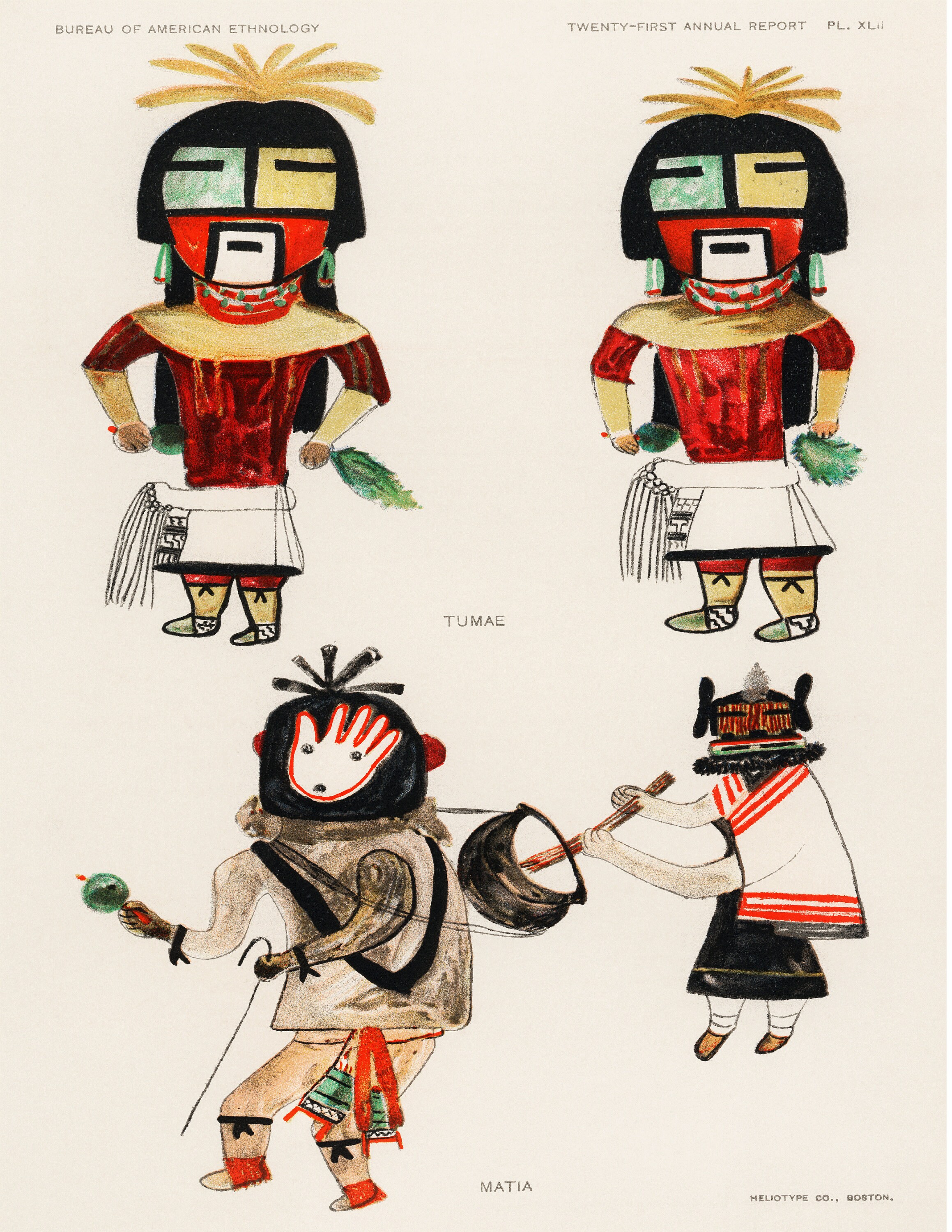 Coloring sheet by numbers hopi kachinas part of the