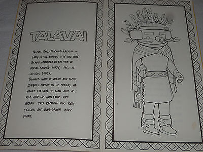 Vintage kachina doll coloring book donna greenlee arizona edutional