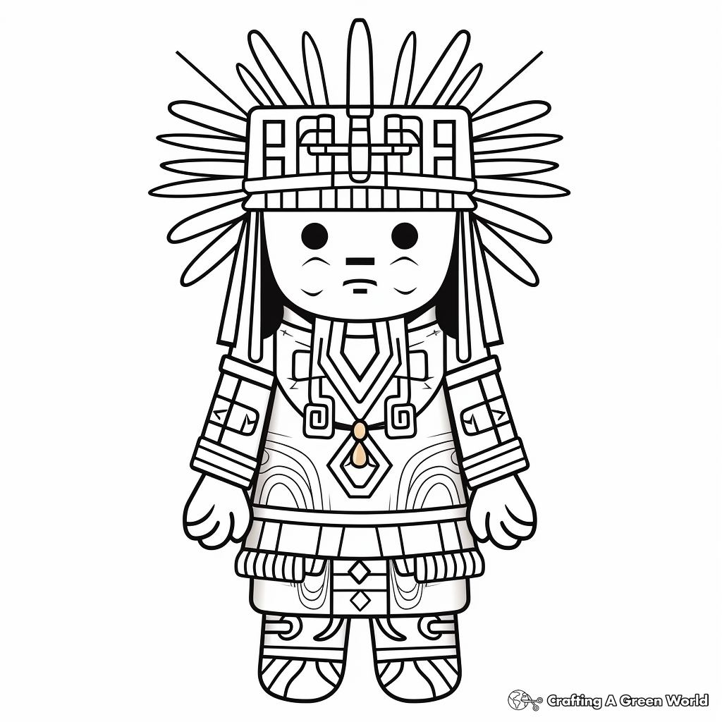 Kachina doll coloring pages