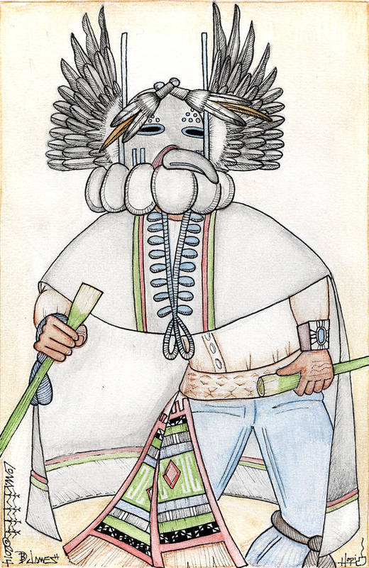 Angwusi kachina art print by dalton james