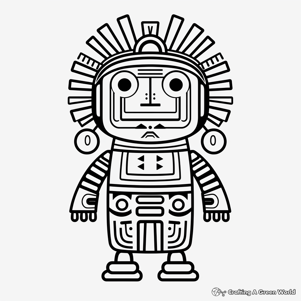 Kachina doll coloring pages