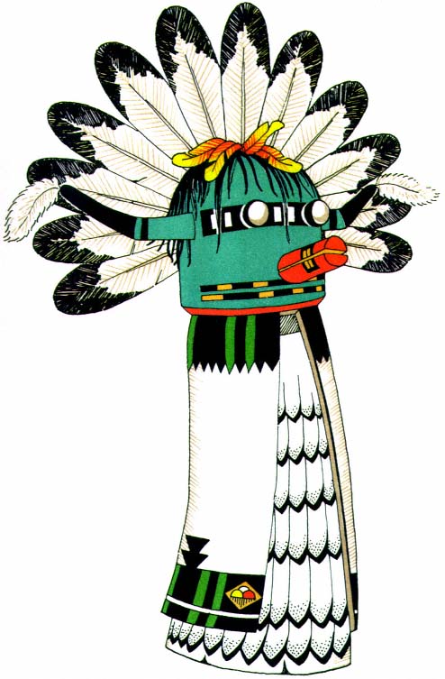 Ceremonial costumes of the pueblo indians