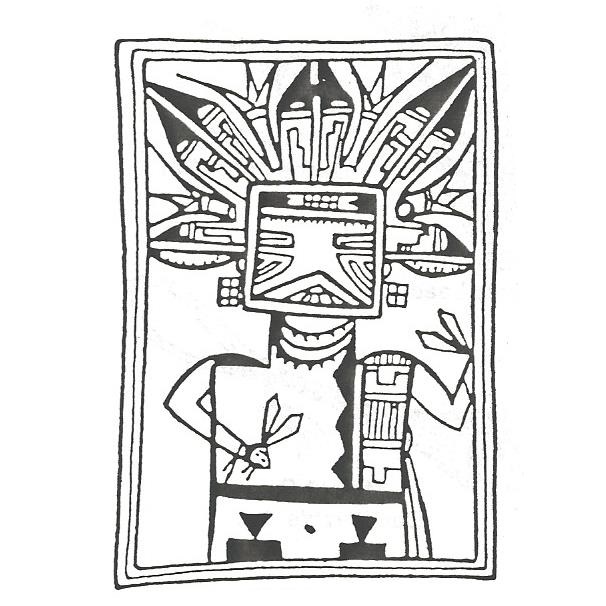 Framed hopi kachina â stamps galore