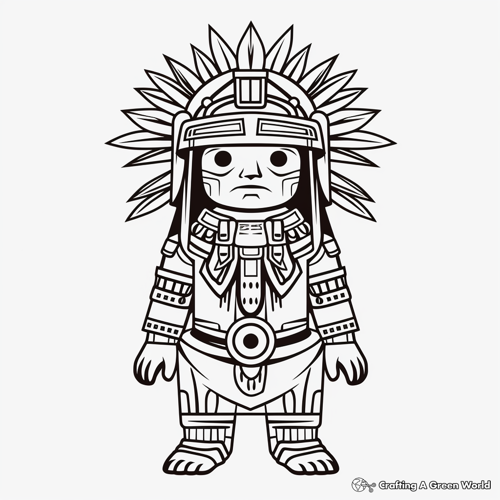 Kachina doll coloring pages