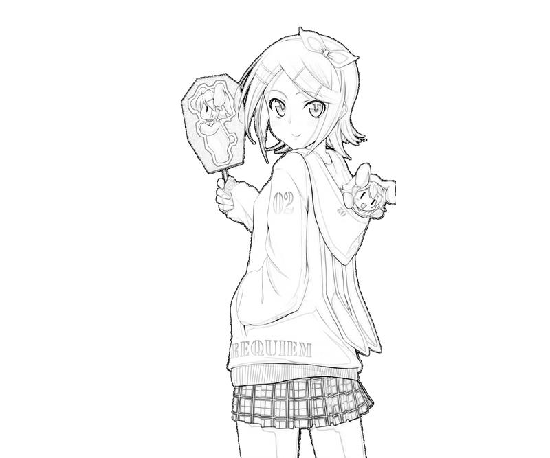 Hatsune miku project kagamine rin play how coloring