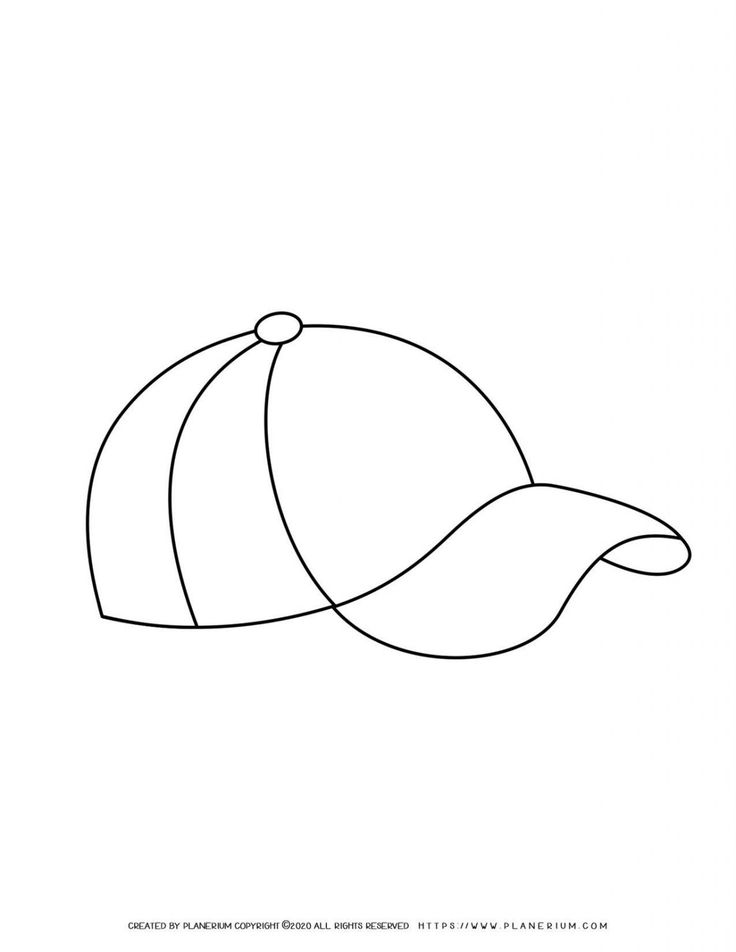 Cap outline coloring page planerium coloring pages free coloring pages outline pictures
