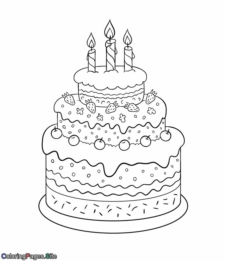 Happy birthday party cake coloring page ad happy birthday coloring pages birthday coloring pages happy birthday drawings