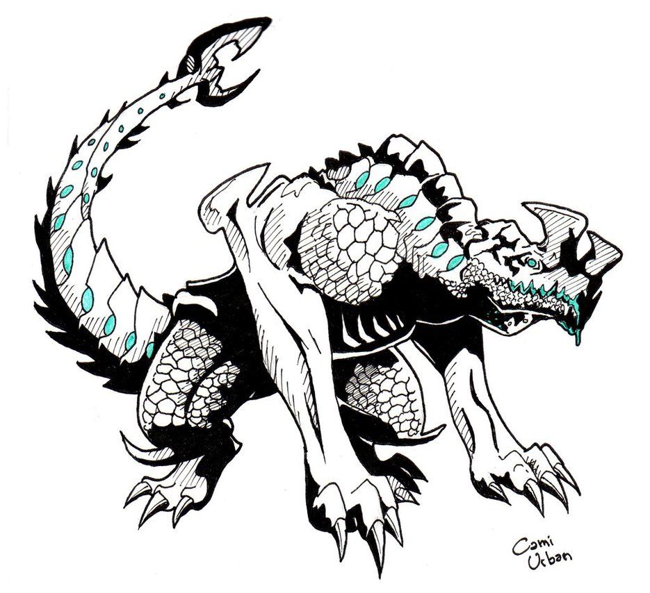 Pacific rim kaiju otachi finished by camiurban libro de dinosaurios para colorear dibujos hãpster dibujos