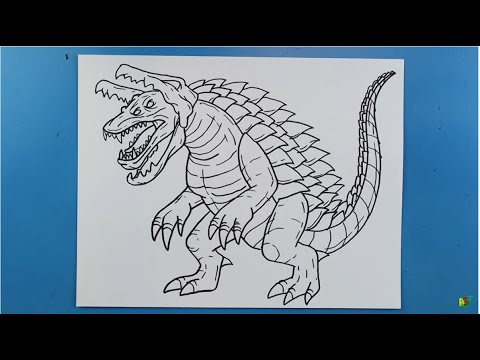 Drawing raiju from pacific rim