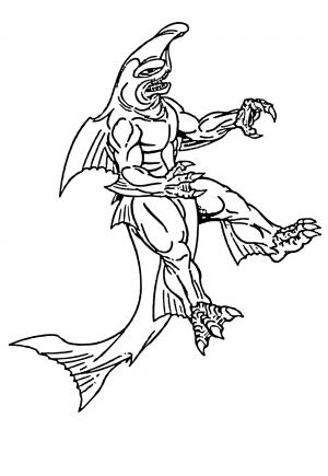 Free printable kaiju coloring pages for adults and kids