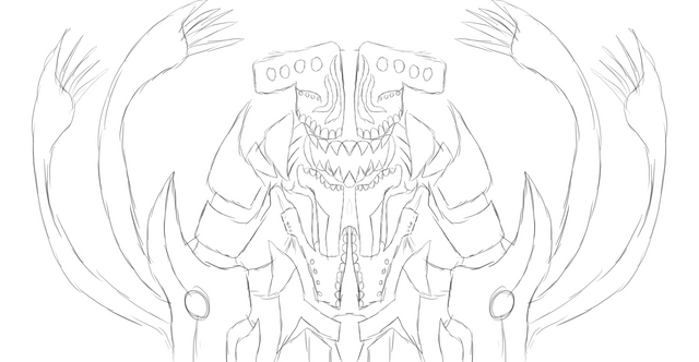Rough sketch of a kaiju concept rpacificrim