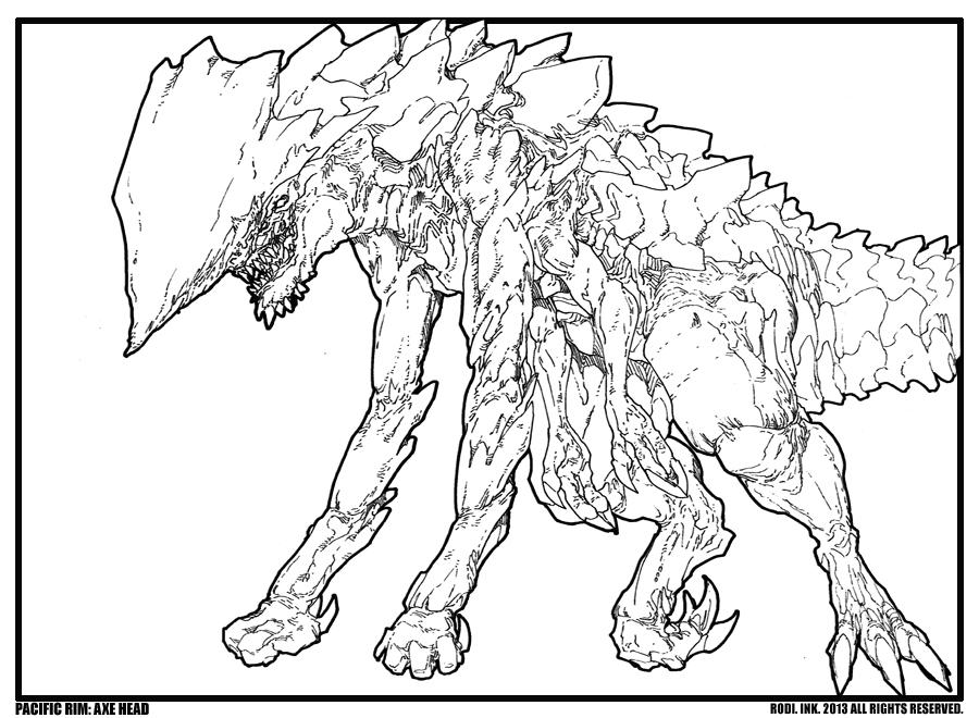Pacific rim axehead ink by dezarath on