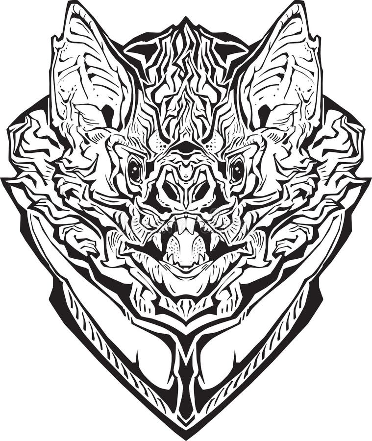 Adult coloring bat stock illustrations â adult coloring bat stock illustrations vectors clipart