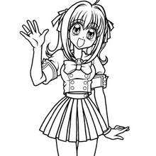 Luchia with kaito coloring pages