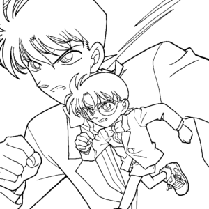 Detective conan coloring pages printable for free download