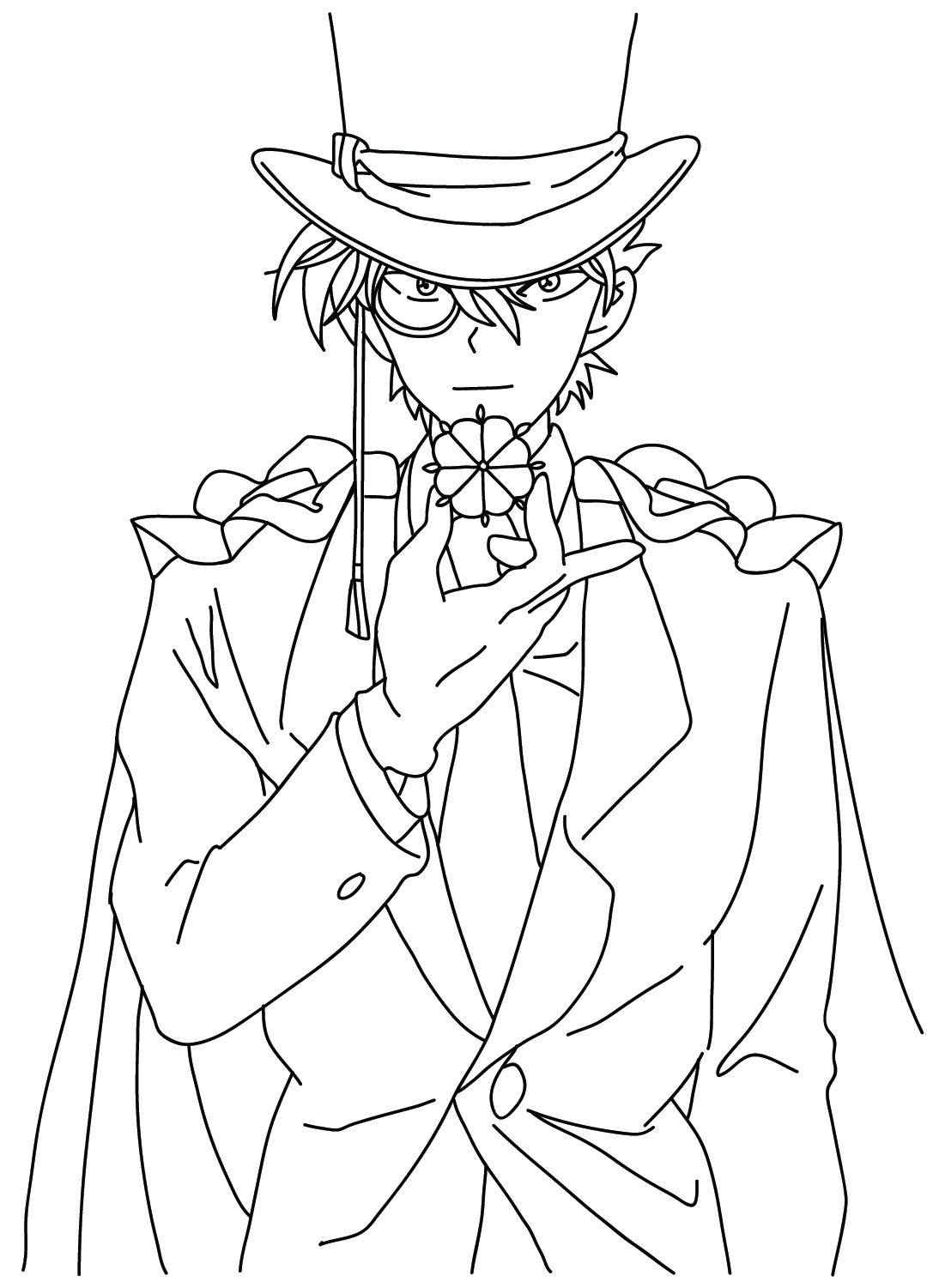 Free printable kuroba kaito coloring page coloring pages free printable coloring pages free coloring pages