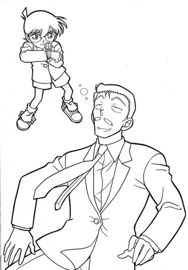 Detective conan coloring pages pdf