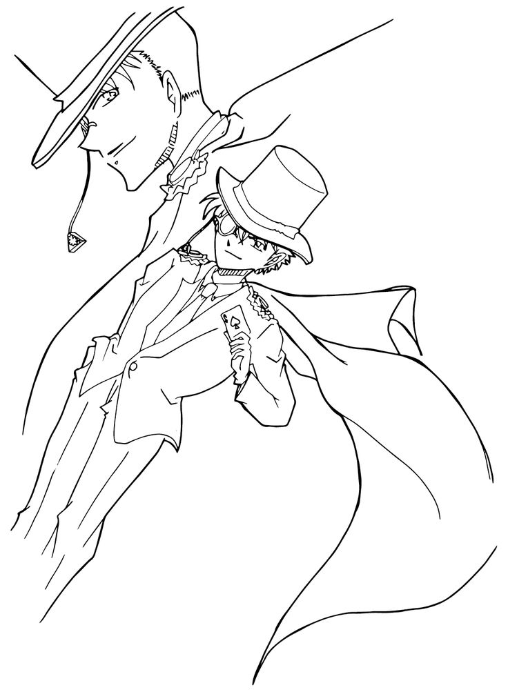 Kuroba kaito coloring pages coloring pages free printable coloring pages kaito