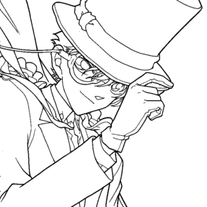Detective conan coloring pages printable for free download