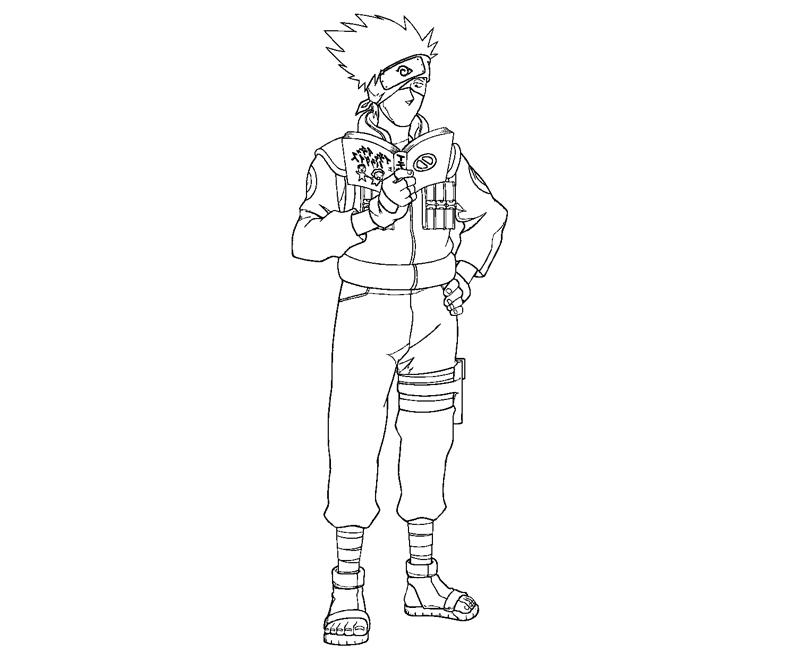 Kakashi hatake coloring crafty teenager