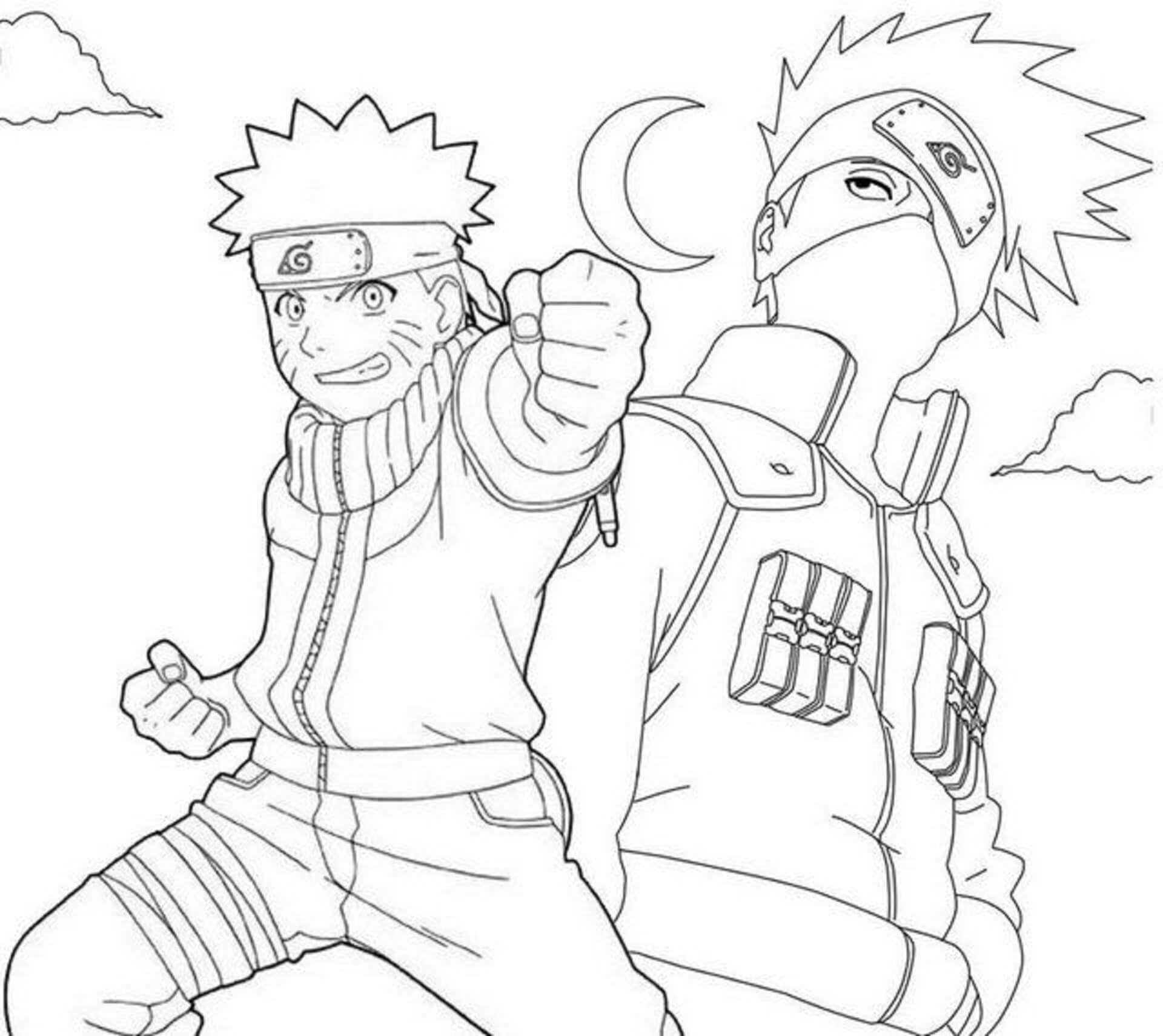 Kakashi hatake coloring pages